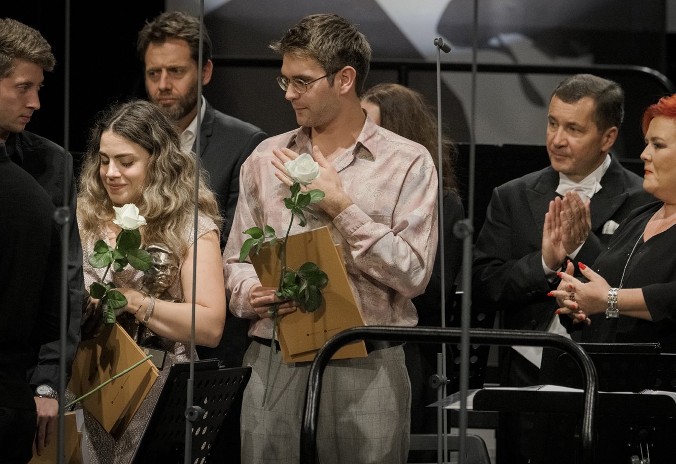 Laureates on stage